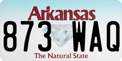 AR license plate 873WAQ