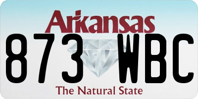 AR license plate 873WBC