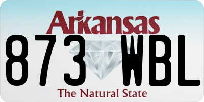AR license plate 873WBL