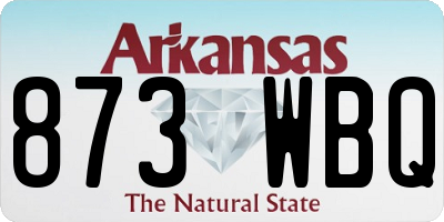 AR license plate 873WBQ