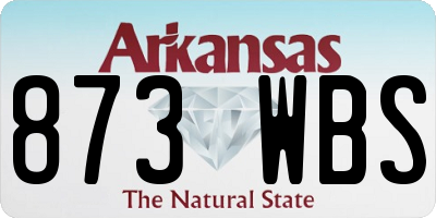AR license plate 873WBS