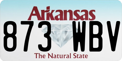 AR license plate 873WBV