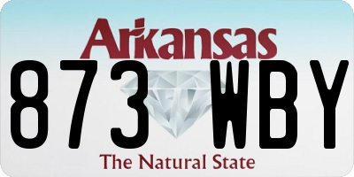 AR license plate 873WBY