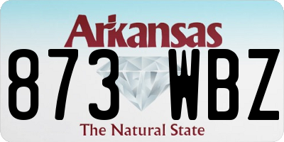 AR license plate 873WBZ