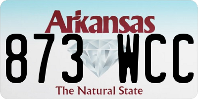 AR license plate 873WCC