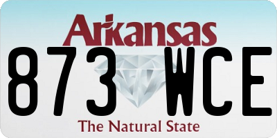AR license plate 873WCE
