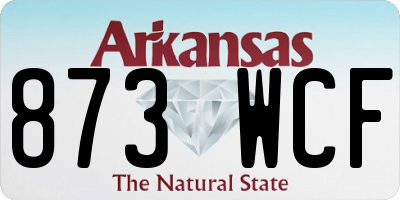AR license plate 873WCF