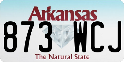 AR license plate 873WCJ