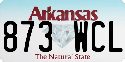 AR license plate 873WCL