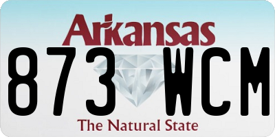 AR license plate 873WCM