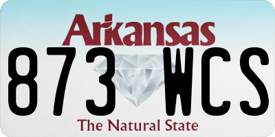 AR license plate 873WCS