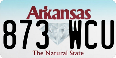AR license plate 873WCU