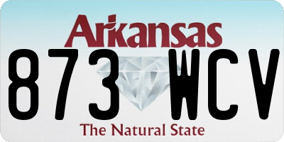 AR license plate 873WCV