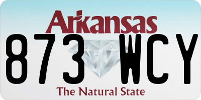 AR license plate 873WCY