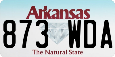 AR license plate 873WDA