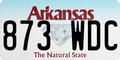 AR license plate 873WDC