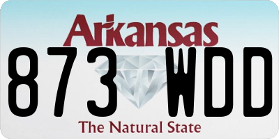 AR license plate 873WDD