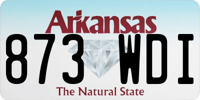 AR license plate 873WDI