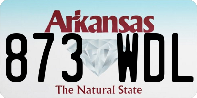 AR license plate 873WDL