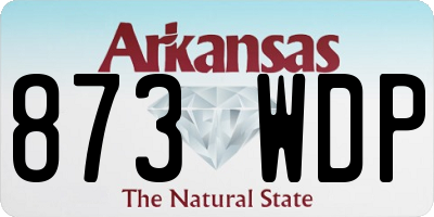 AR license plate 873WDP