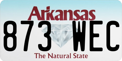 AR license plate 873WEC