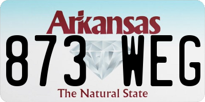 AR license plate 873WEG