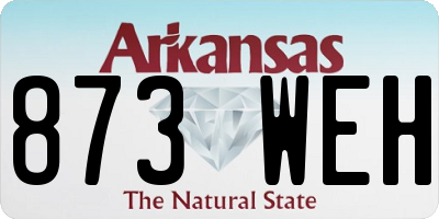 AR license plate 873WEH
