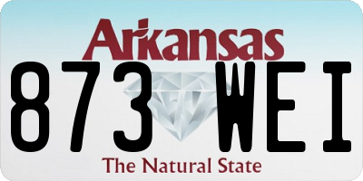 AR license plate 873WEI