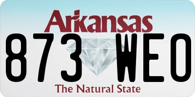 AR license plate 873WEO