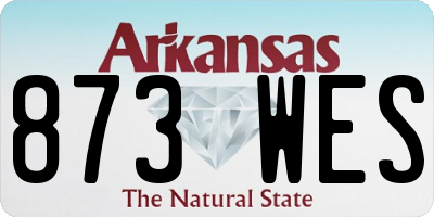 AR license plate 873WES