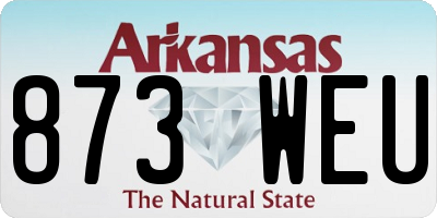 AR license plate 873WEU