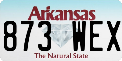 AR license plate 873WEX