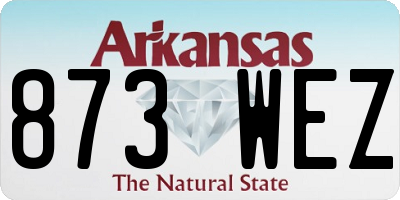 AR license plate 873WEZ