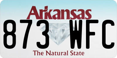AR license plate 873WFC