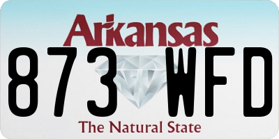 AR license plate 873WFD