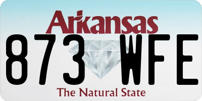 AR license plate 873WFE