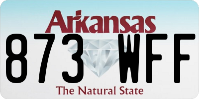 AR license plate 873WFF