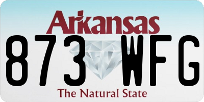 AR license plate 873WFG