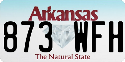 AR license plate 873WFH
