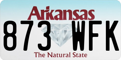 AR license plate 873WFK