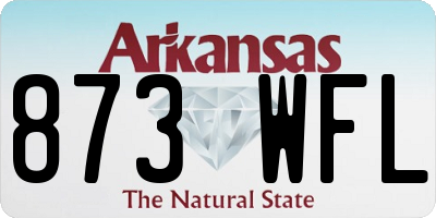 AR license plate 873WFL