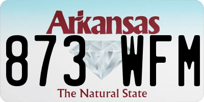 AR license plate 873WFM