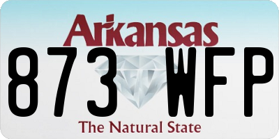 AR license plate 873WFP