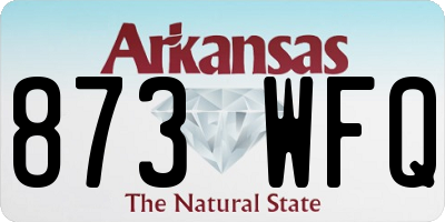 AR license plate 873WFQ