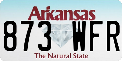 AR license plate 873WFR