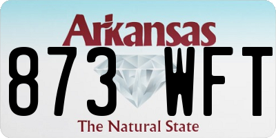 AR license plate 873WFT