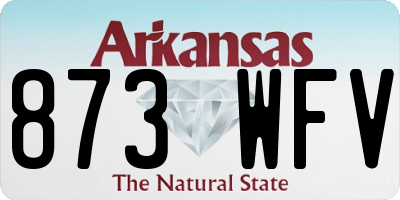 AR license plate 873WFV