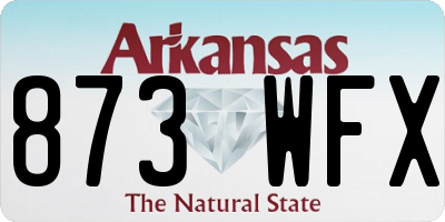 AR license plate 873WFX