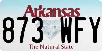 AR license plate 873WFY