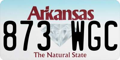 AR license plate 873WGC